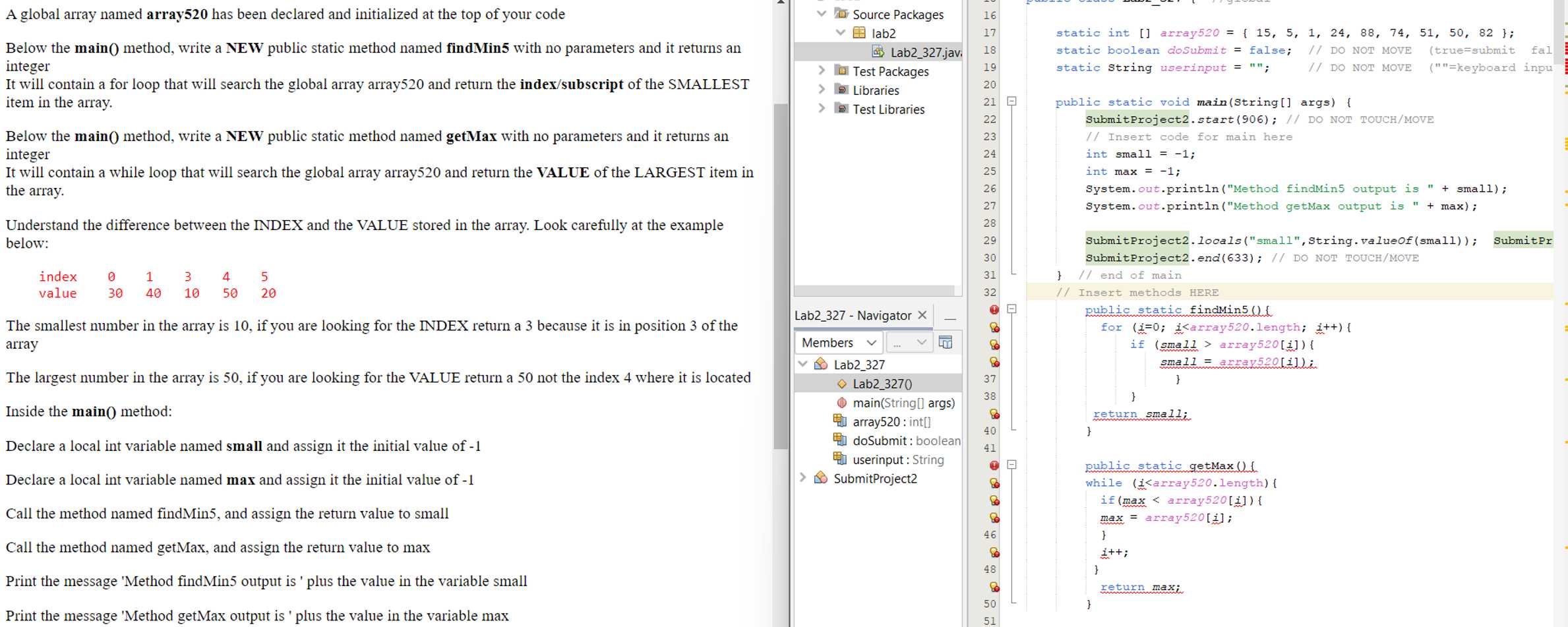  How does Java use for loops and while loops to search