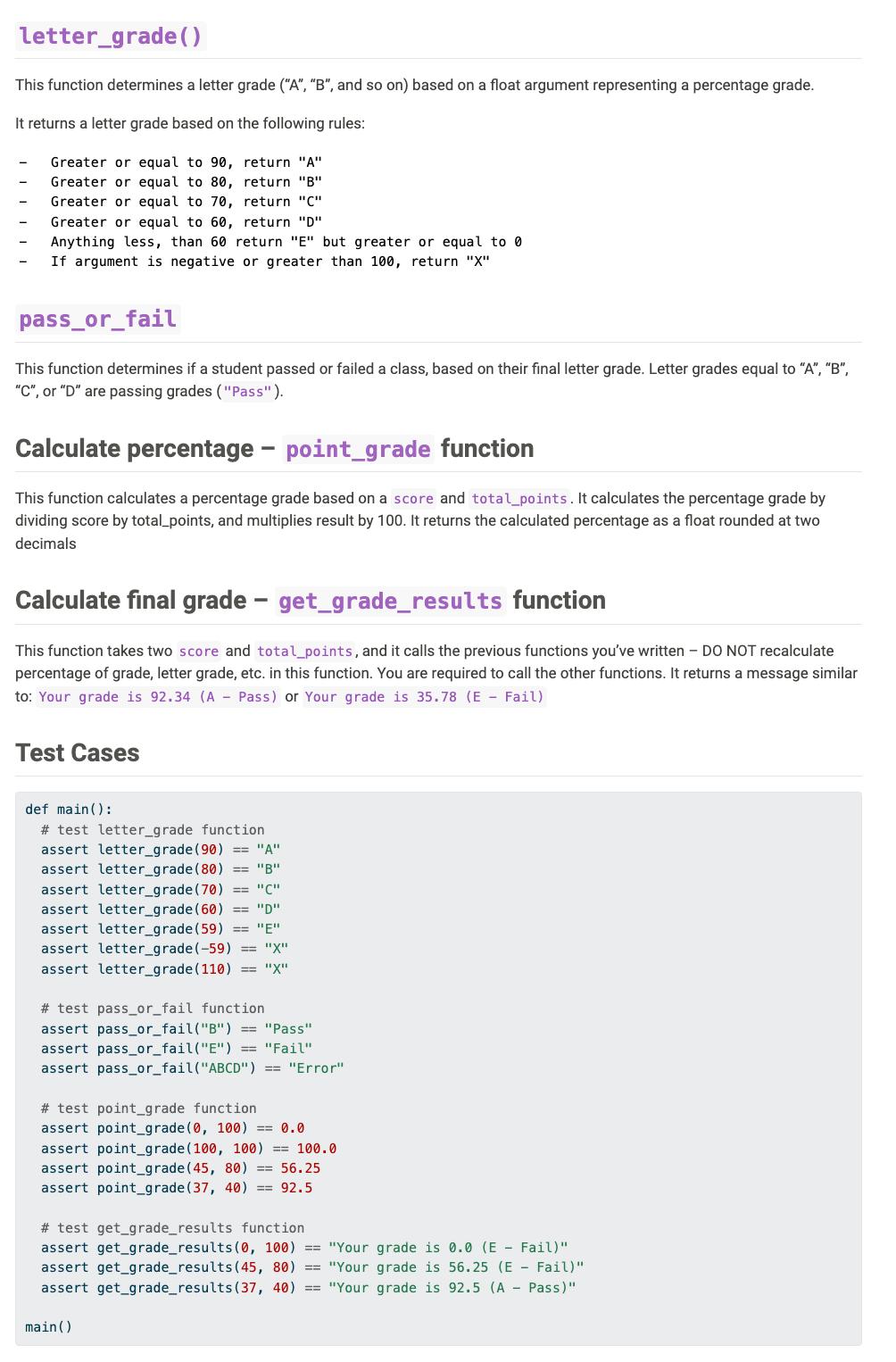  You are allowed to use round(), str(), and len(), but other