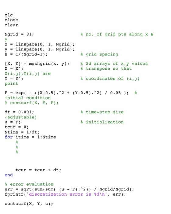 solve the following advection problem using forward Euler and 1st-order upwinding spatial