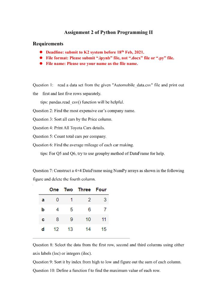Please help me to find the way to program it in Python.
