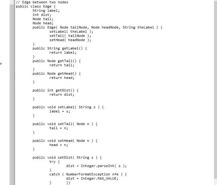 the node with value S (not case sensitive). List the starting and