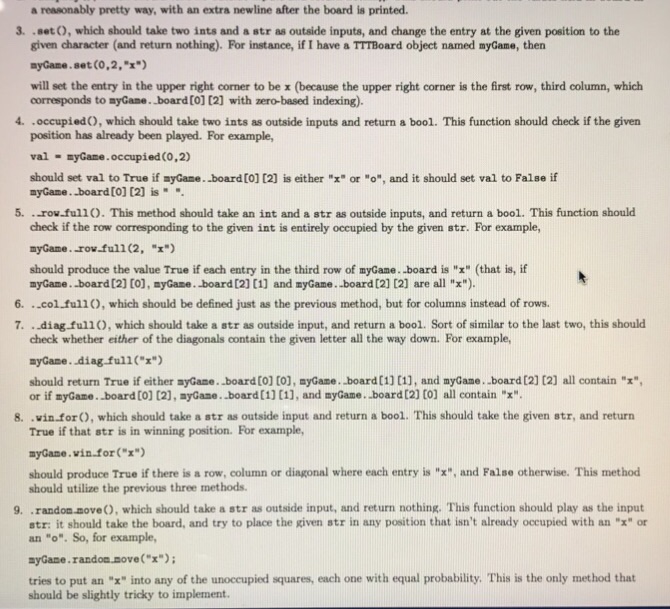 two players play Tic-Thc-Toe randomly. Specifically, X goes first, placing Then O