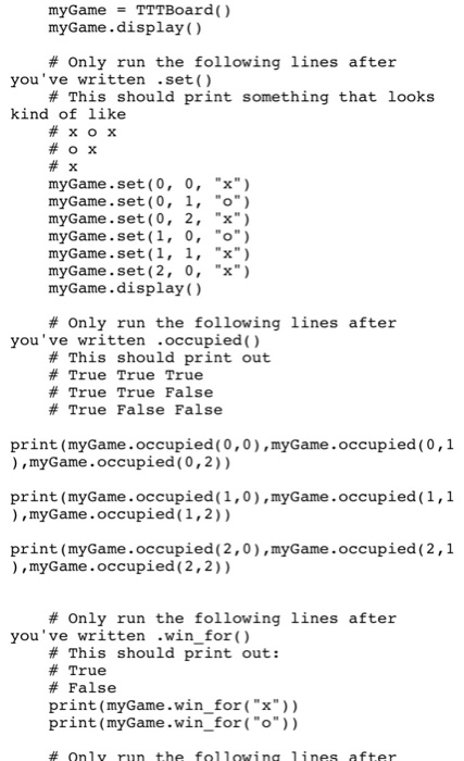 X goes again, placing an x on one of the seven remaning