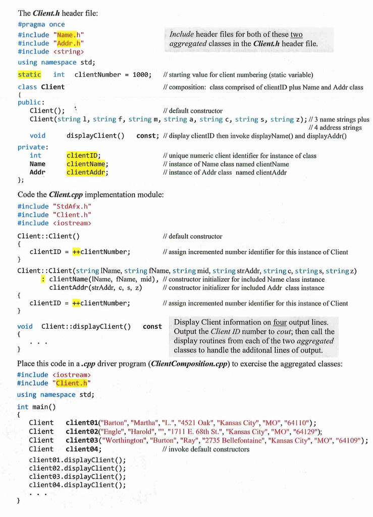 Click the Project tab and select Add Class... Click C++ Class and