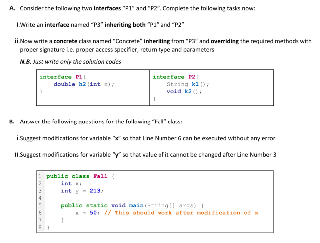  please ans quickly A & B A. Consider the following two
