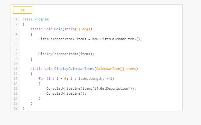 label; Date = date; 10 12 13 public abstract string GetDescription); C#