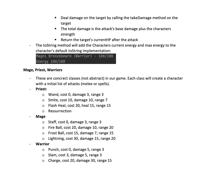 name, damage and range * @param cost the cost to perform this