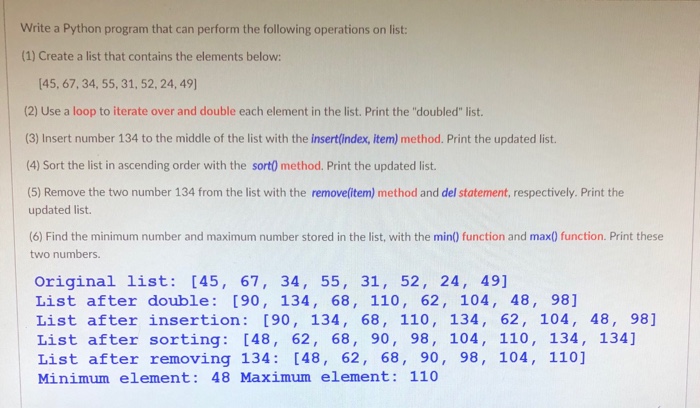  HELP WITH THIS PYTHON PROGRAM PLEASE! Write a Python program that