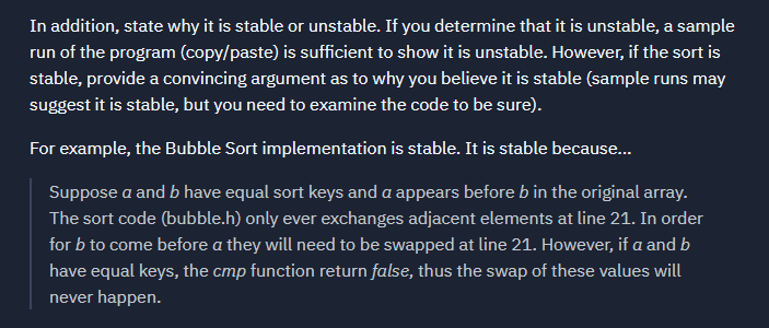 is stable or unstable: In addition, state why it is stable or