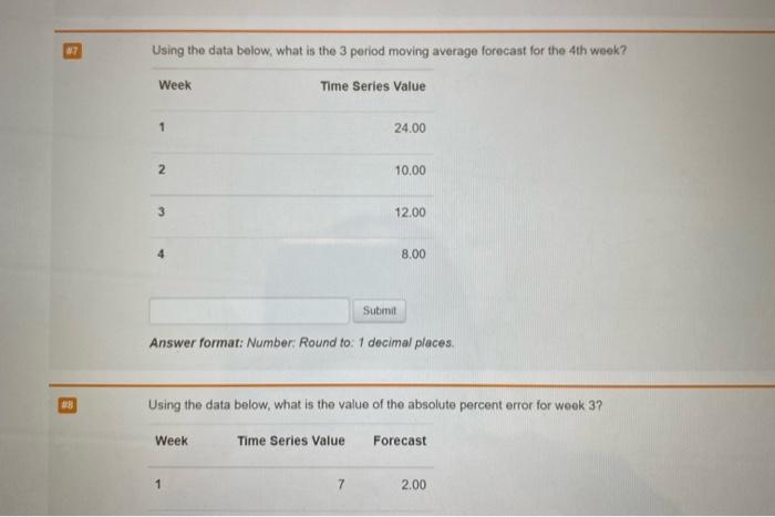 18.00 3 19.00 4 15.00 Submit Answer format: Number: Round to: 1