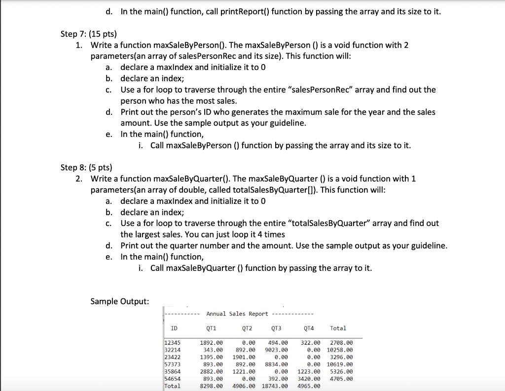 data files: The sales persons' ID file and the company's sales data