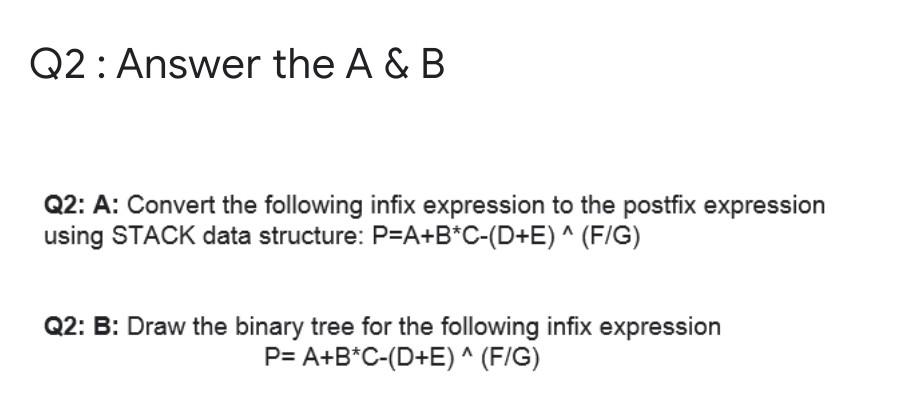  quick answer Q2: Answer the A & B Q2: A: Convert
