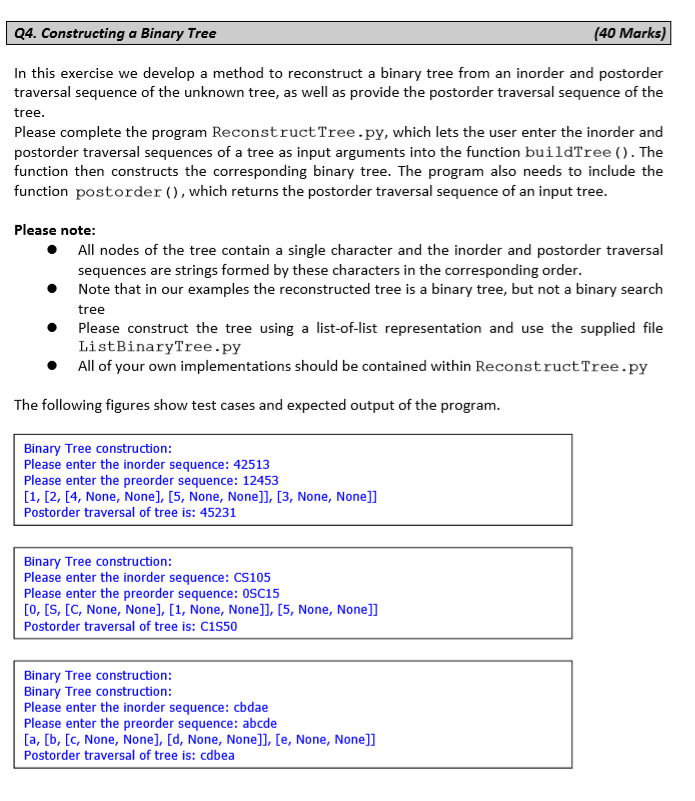  class ListBinaryTree: """A binary tree class with nodes as lists.""" DATA