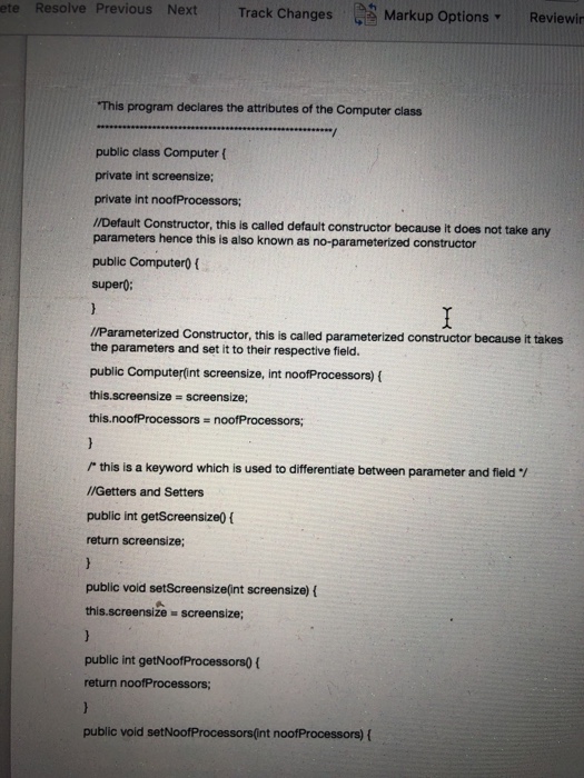  The default constructor should give initial guesses for all attributed in