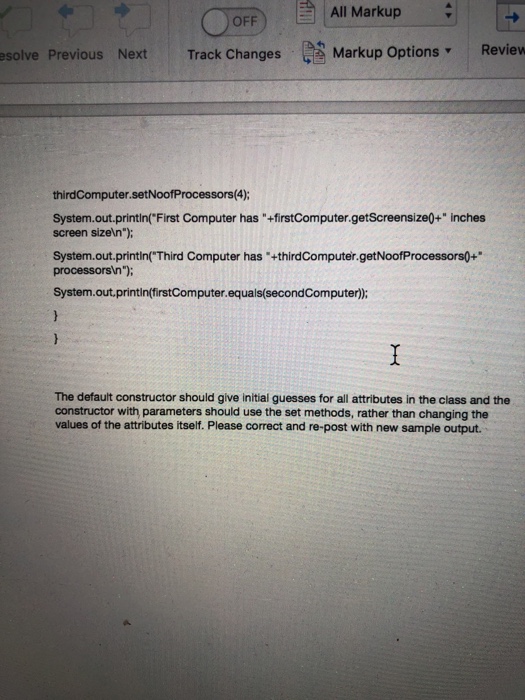 rather than changing the values of the attributes itself. Please correct and
