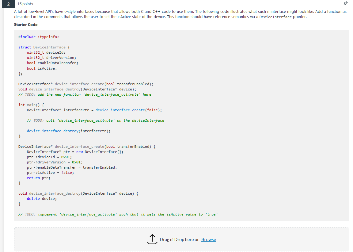 Please use provided code and follow instructions. thank you! 15 points A