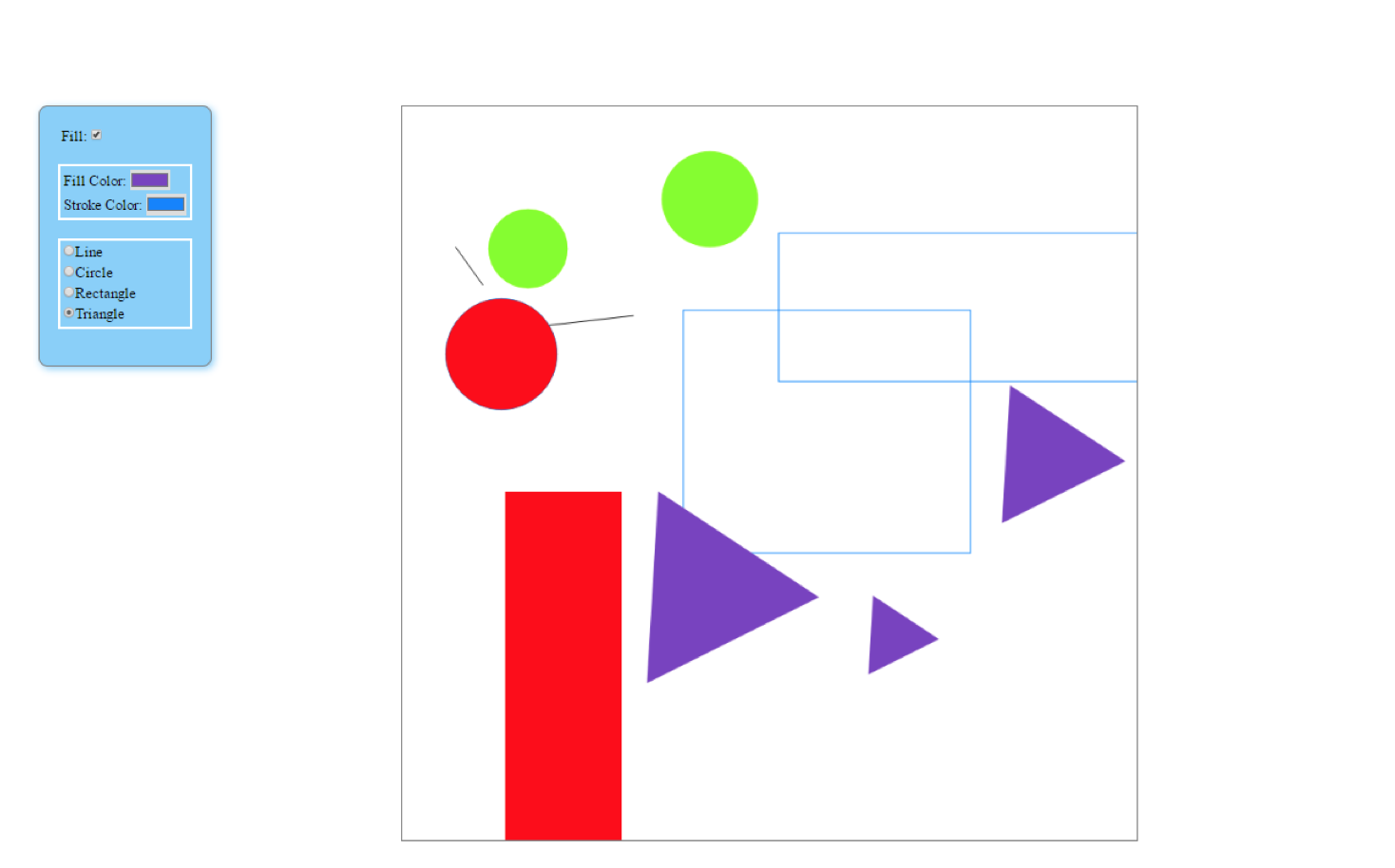 (html-javascript-canvas) Build a Simple Drawing Application The drawing application canvas should allow
