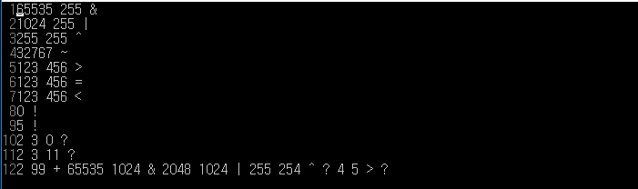 The standard way to write an expression, such at a + b