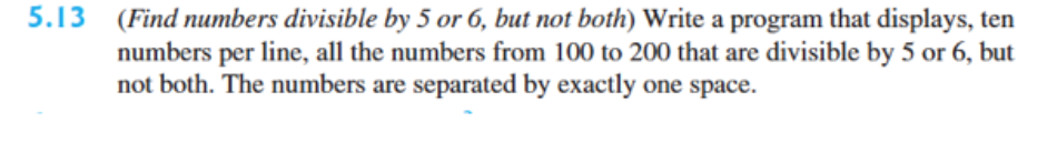 Please answer in python. Thank you! 5.13 (Find numbers divisible by 5