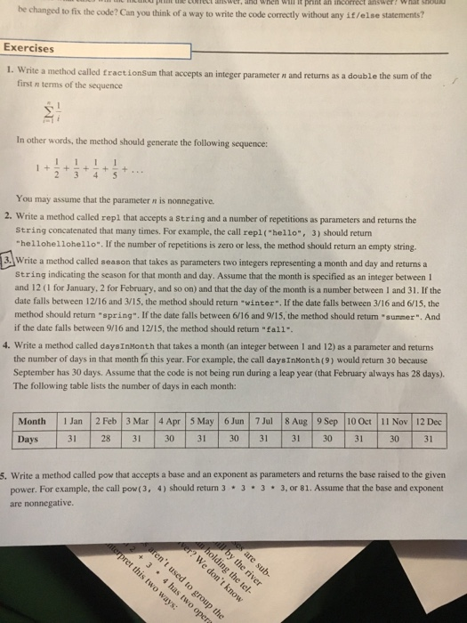  Solve Exercise #3 using java and jgrasp. Make sure that every