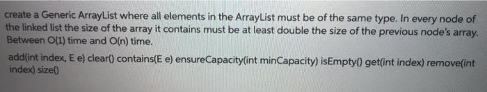 In C++ create a Generic ArrayList where all elements in the ArrayList
