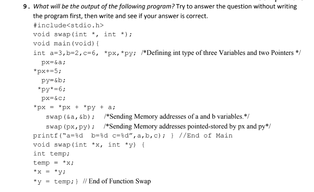 array named numbers with size of 20 is defined and each elements