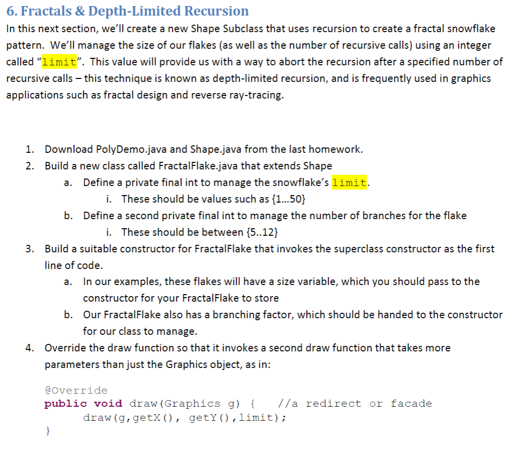 Please help me code the following in: JAVA! Please read the instructions