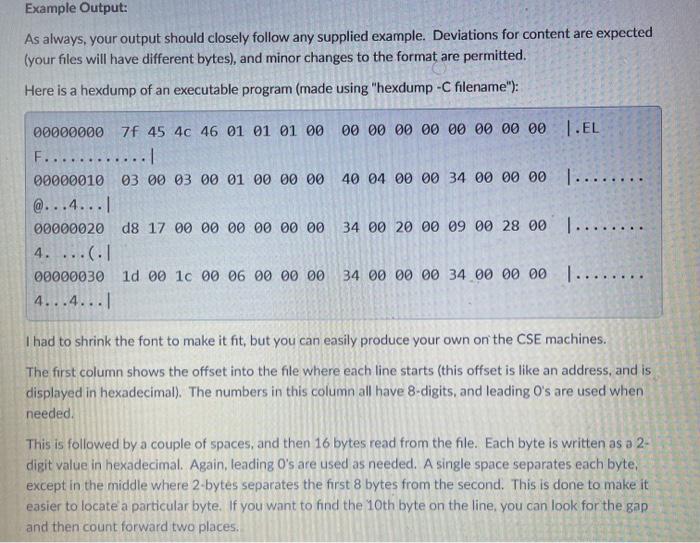 This program will be written in the C language, and will display