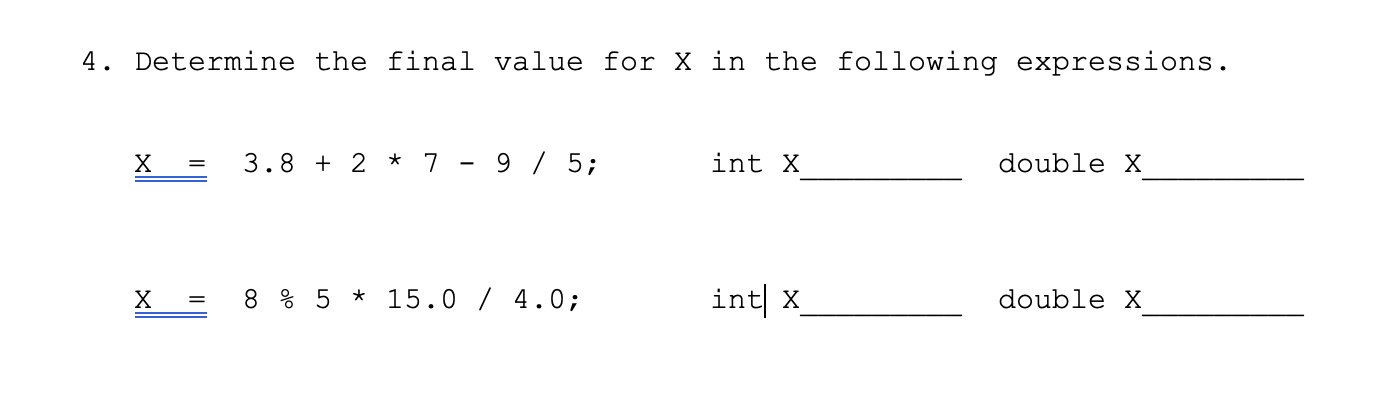hexadecimal 3B c. -59 = -1 2. Which of the following are