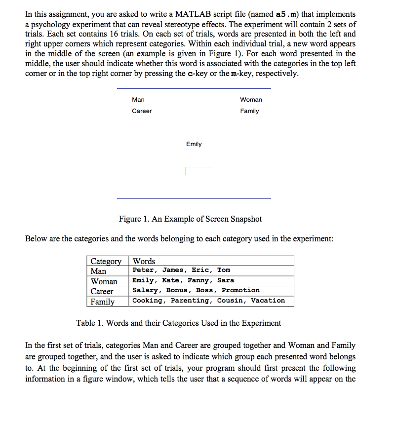  you are asked to write a MATLAB script file (named a5.m)