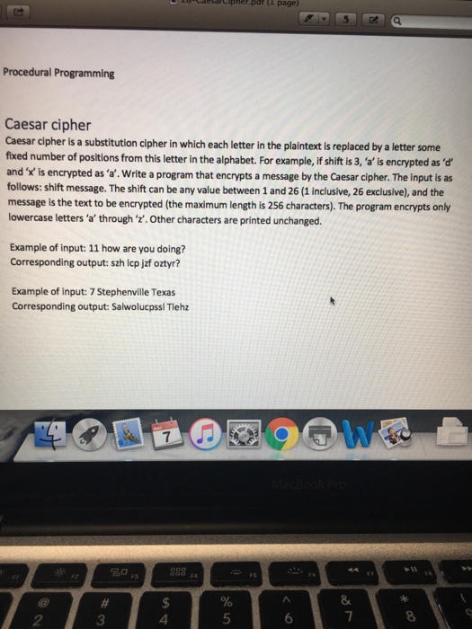  Im C pher.par (l page Caesar cipher Caesar cipher is a