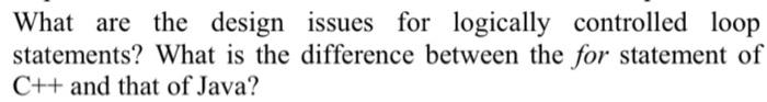 please answer this within 20mins What are the design issues for logically
