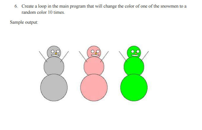 follow these guidelines: Store the following private class variables a. bodyColor of