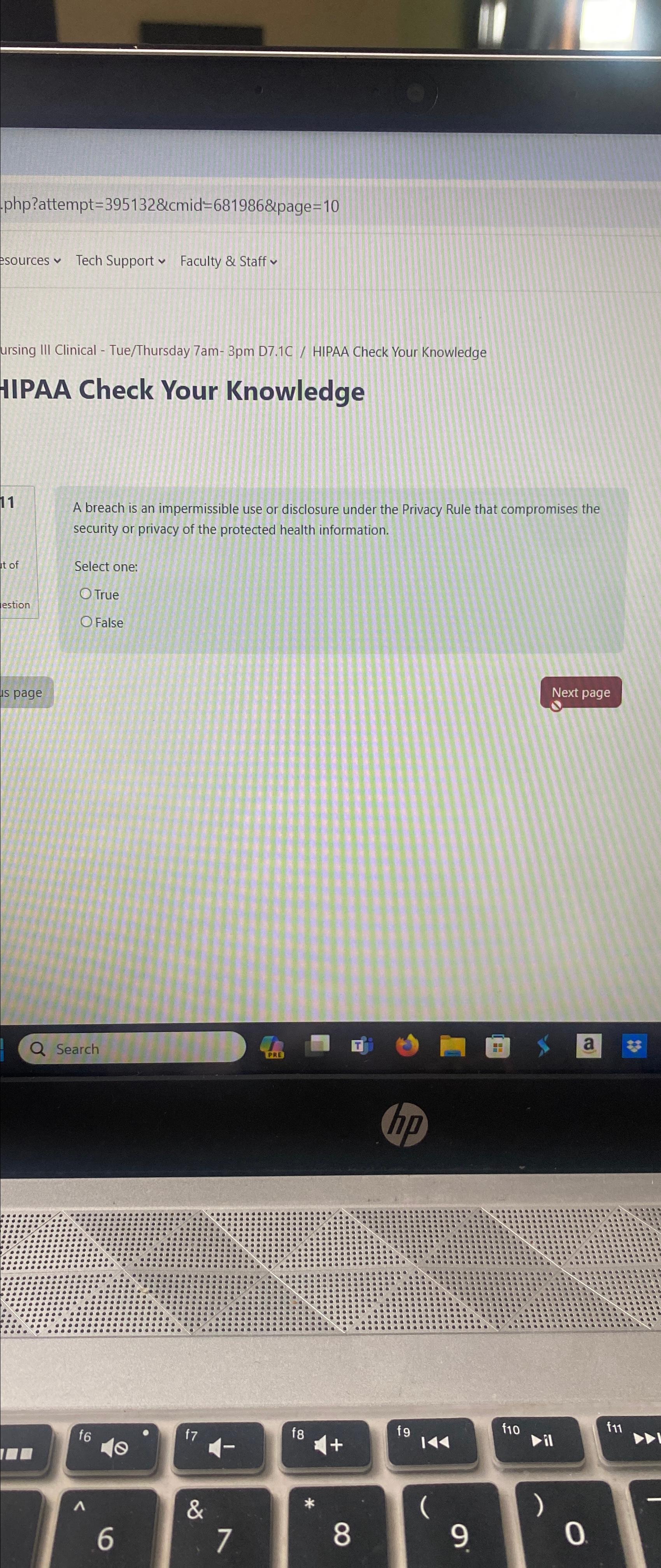  php?attempt =3951328cmid2=6819868 page =10 esources Tech Support v Faculty & Staff