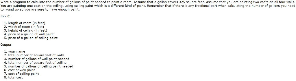 MIPS Assembly Language Write a program to calculate the number of gallons