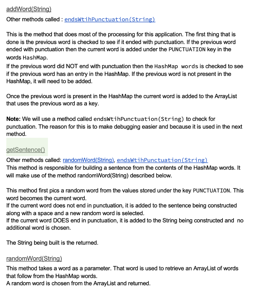 then use those words to generate new text. Please see the methods