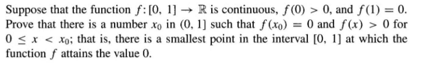 1 and 2 explain please Suppose that the function f:[0,1]R is continuous,