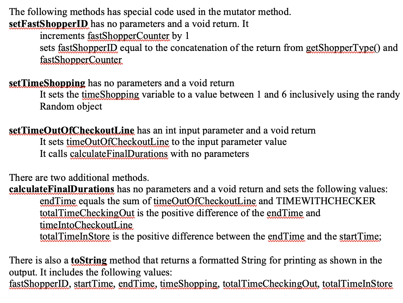 are all mixed together when shopping, but go onto different lines when