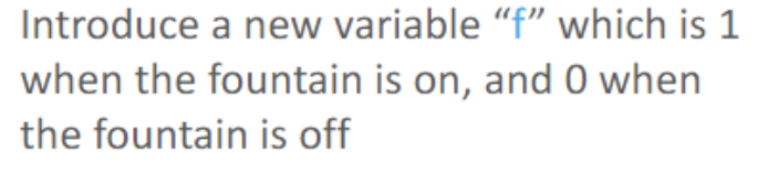 tank (y in the diagram below) of Pliney's fountain. Use a time-step