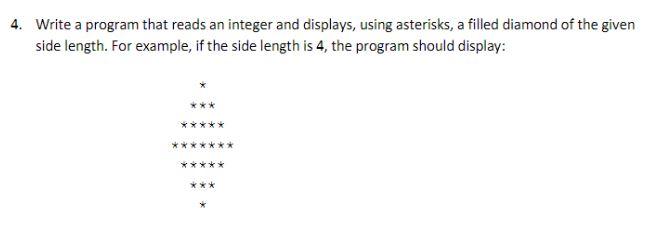 C++ Code Please! Nested Loop: 4. Write a program that reads an