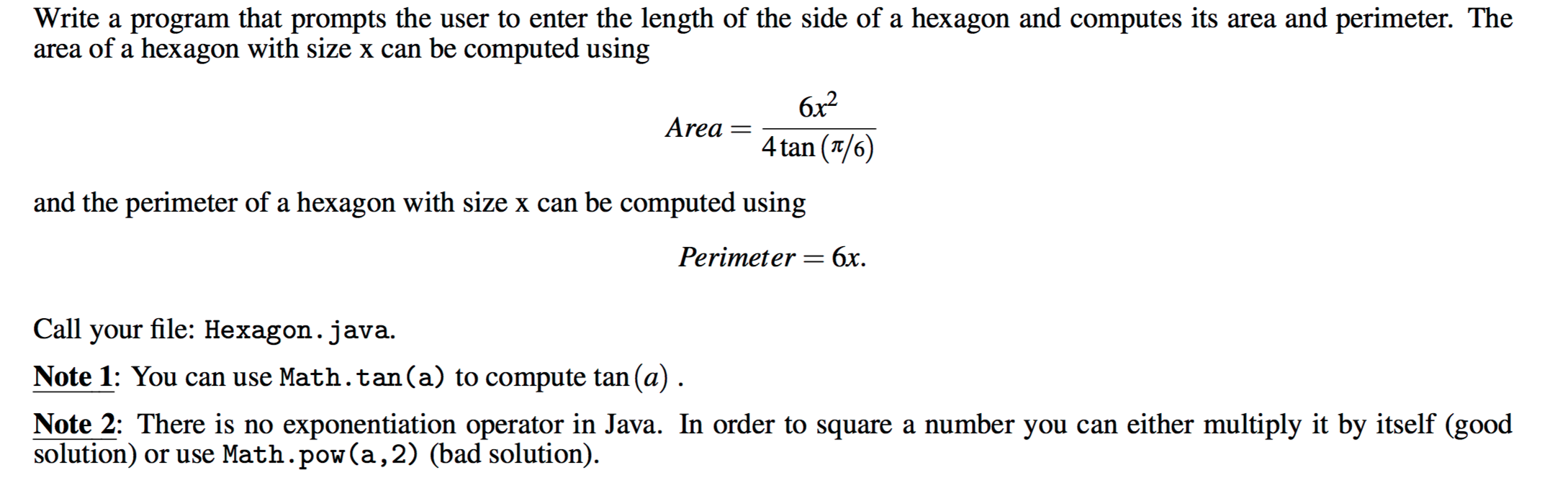  Write a program that prompts the user to enter the length