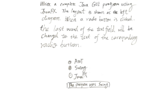 JavaFX problem. Help is appreciated Write a coplex java GUL program using