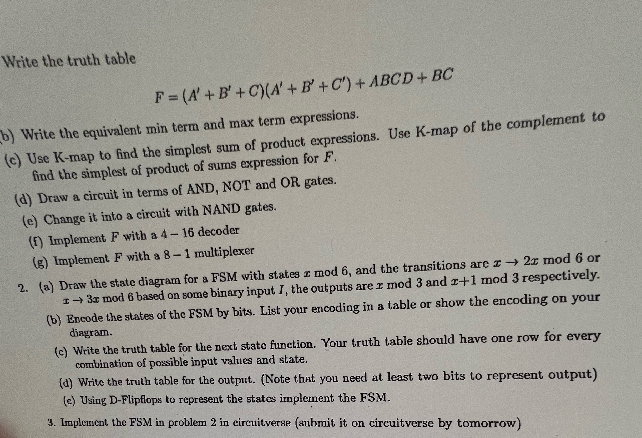  Draw out the answer to questions 3 