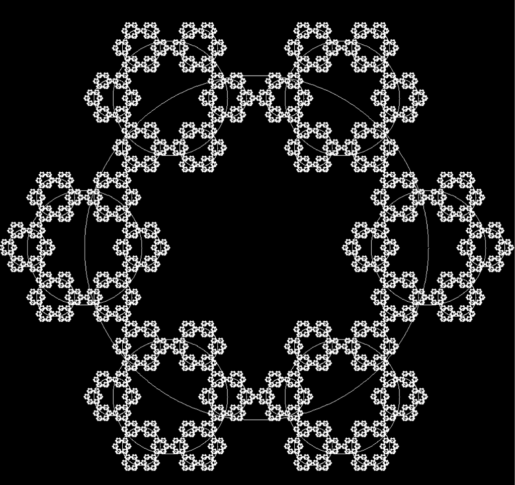 What is a good algorithm to generate this pattern / fractal of