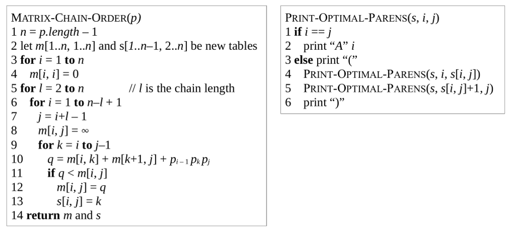 Java dynamic programming: for this project, we will implement Matrix Chain Multiplication