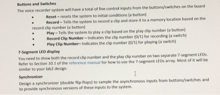  I need code in system verliog or verliog please Buttons and
