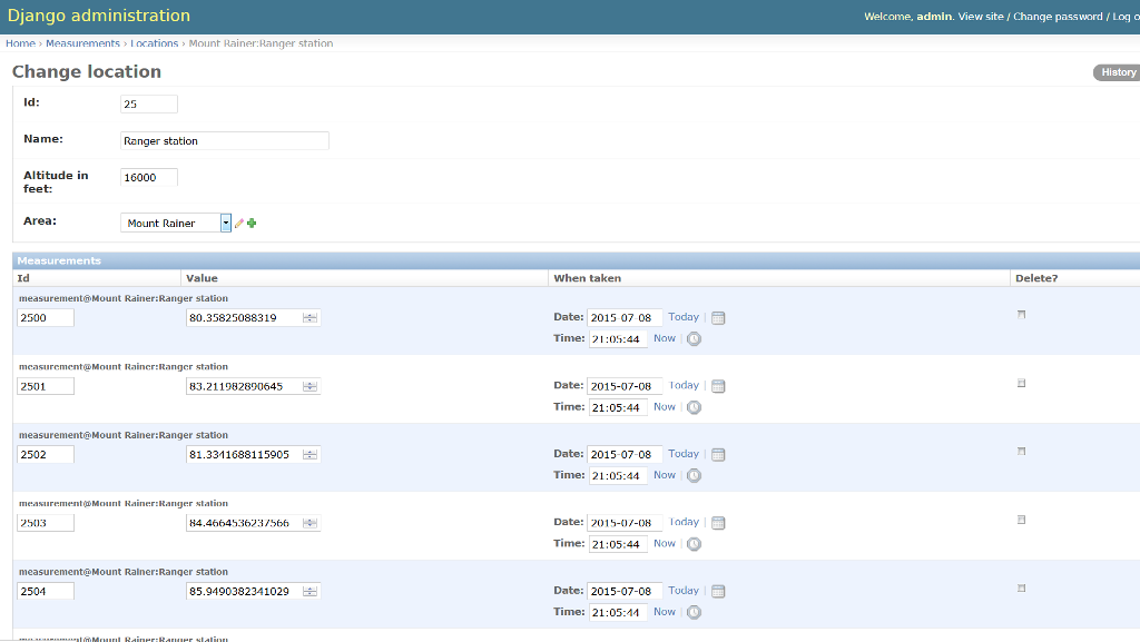 Each class should define __str__ to return the name of the instance,