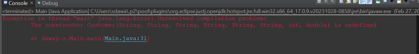  When solving the source code I keep getting the following error