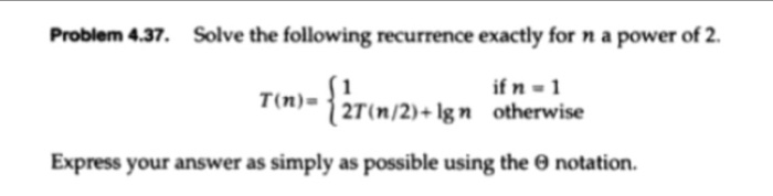 Please solve without using master theorem. And show all steps Solve the