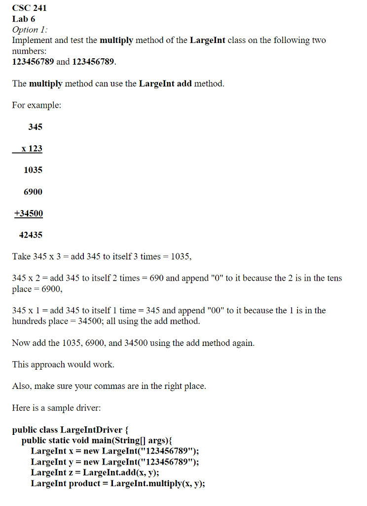  //--------------------------------------------------------------------------- // LargeInt.java by Dale/Joyce/Weems Chapter 6 // // Provides a